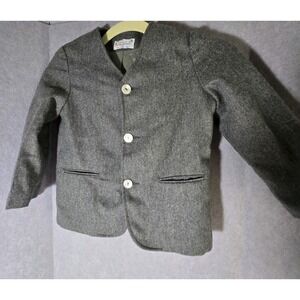 IMP Originals Vintage Boys 6 Wool Blazer Gray Sports Coat Blazer Toddler Formal